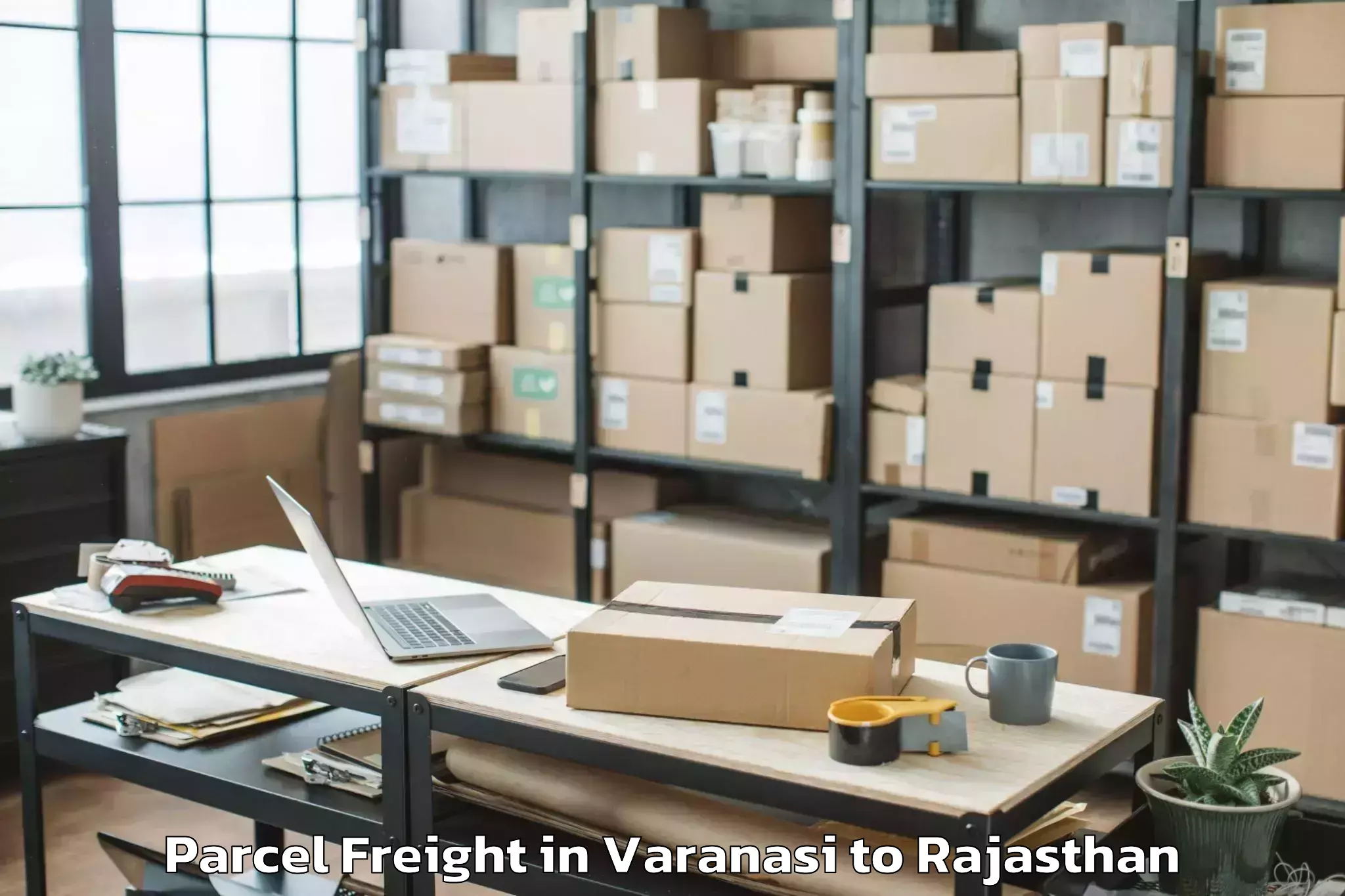 Varanasi to Sir Padampat Singhania Univers Parcel Freight Booking